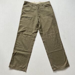 RW&CO. Khaki Linen-Blend Trousers